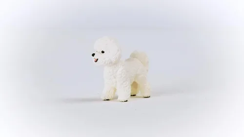 Miniatura 3 de Schleich Farm World - Figura de perro de juguete Bichon Frise - Juguetes de animales de granja para niños y niñas - Niños a partir de 3 años