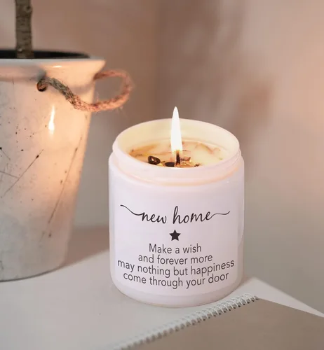 Miniatura 5 de Regalo de inauguración de la casa para el nuevo hogar, vela perfumada de vainilla y lavanda, regalos para mujeres amigas, regalo para el nuevo hogar