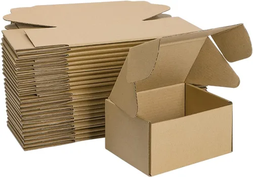 Miniatura 36 de MEBRUDY Cajas de envío de 4 x 4 x 2 pulgadas, paquete de 100 unidades, pequeñas cajas de cartón corrugado para enviar por correo, embalaje de Marrón