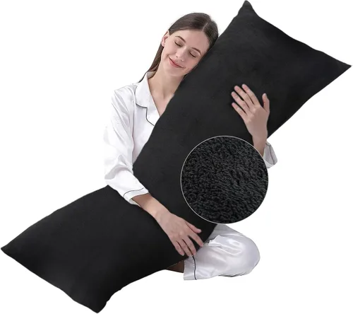 Miniatura 29 de DOWNCOOL Relleno de Almohada Grande para el Cuerpo - Almohada Transpirable de Cuerpo Completo para Personas que Duermen de Lado - Almohada de Cama