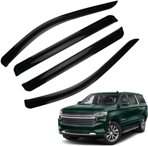 Miniatura 49 de Protectores de lluvia compatibles con modelos Trailblazer/GMC Envoy 2002-2009 para 5 pasajeros, visera de ventana lateral, deflector de viento