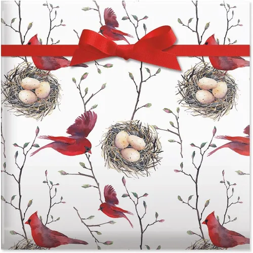 Miniatura 11 de Papel de regalo en rollo navideño de bosque festivo de Current - Rollo de envoltura de regalo jumbo premium de 23 pulgadas x 32 pies, 61 pies Bosque
