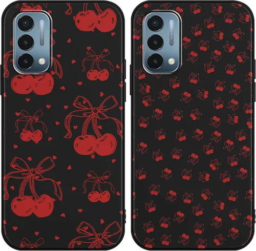 Miniatura 20 de Paquete de 2 Fundas de Teléfono con Lazo Rosa para Gabb Phone 4 6.1", Fundas con Patrón de Flores Florales con Lazo de Cinta Kawaii Lindo de Dibujos
