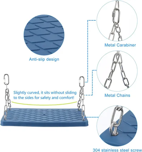 Miniatura 4 de Juego de columpio para árbol antideslizante y resistente, accesorios para niños, para interiores y exteriores, regalo de cumpleaños, patio