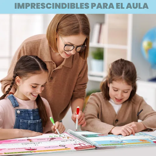 Miniatura 9 de Actividades de aprendizaje preescolar, libros de trabajo de jardín de infantes, juguetes educativos de aprendizaje del alfabeto para niños de 2, 3