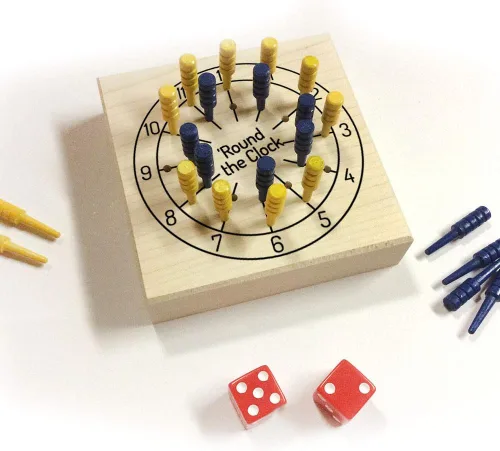 Miniatura 2 de Round The Clock Strategy Peg Boardgame Shut The Box Pub Game
