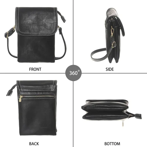 Miniatura 5 de MINICAT - Bolso cruzado para mujer, pequeño, bolsillos espaciosos, para celular, bolsa de mano para mujer