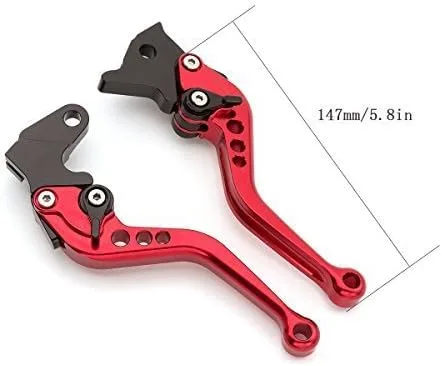 Miniatura 2 de FXCNC Palancas de freno y embrague ajustables cortas de aluminio CNC compatibles con YFM700 Raptor 700 R (2008-2022), YFZ450 YFZ450R YFZ450X Palanca