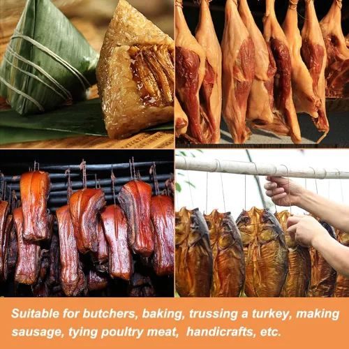 Miniatura 4 de Vivifying Hilo de Carnicero, 100 Metros Hilo de Cocina de Algodón de 3 Hilos, Hilo de Cocina Seguro para Alimentos para Atar Carne, Hacer