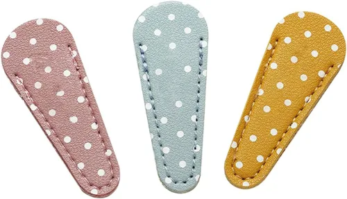 3 unids tijeras caso bordado herramientas de bordado tijeras de cuero cosmético herramienta profesional cizalla casos tijeras protector para el