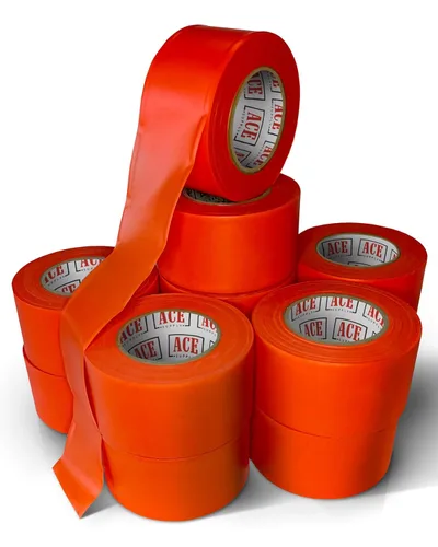 Miniatura 10 de ACE Supply Cinta de señalización de colores surtidos, paquete de 12 – Cinta de levantamiento no adhesiva – 1.5 pulgadas de ancho, 150 pies de largo