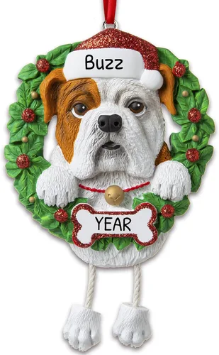 Miniatura 12 de Adornos de Navidad personalizados para perros de Elfos 2024 – Corona Shih Tzu para la primera Navidad de los amantes de los perros