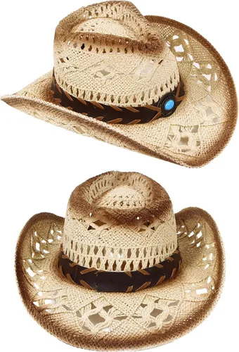 Miniatura 32 de Sombrero vaquero de paja con banda decorada, para disfraces de niños, de Simplicity