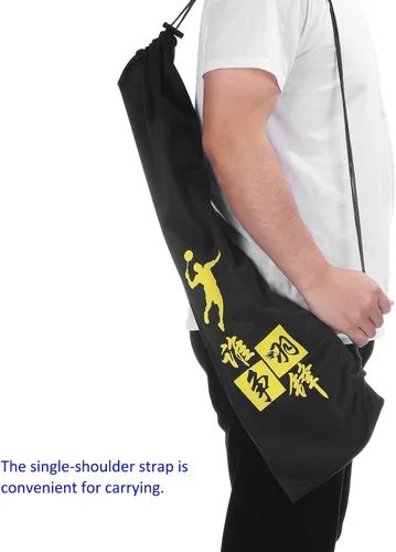 Miniatura 7 de M METERXITY Bolsa de raqueta de bádminton – Bolsa de tela de terciopelo con cordón, bolsa de almacenamiento para raqueta, para hombres, mujeres