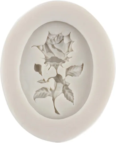 Miniatura 8 de Molde de silicona para marco de fotos de camafeo, molde de fondant de flor de rosa para decoración de tartas, decoración de cupcakes, caramelo