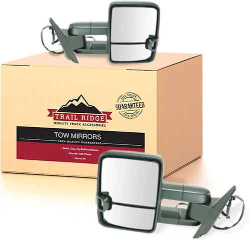 Miniatura 10 de Trail Ridge Juego de espejos de remolque de 2 piezas para el lado del conductor y del pasajero compatible con Ford F-150 FO1320479 FO1321479