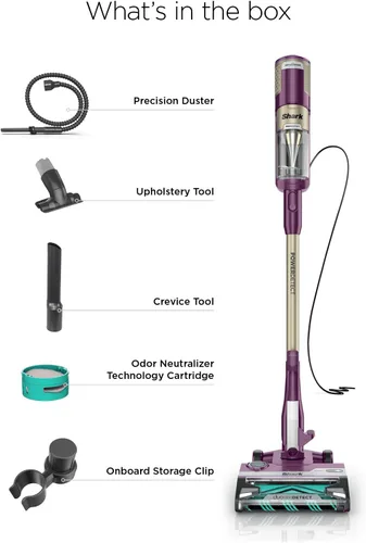 Miniatura 11 de Shark PowerDetect Aspiradora con cable para alfombras y suelos duros, aspiradora de mano ligera para pelo de mascotas con DuoClean Cepillo