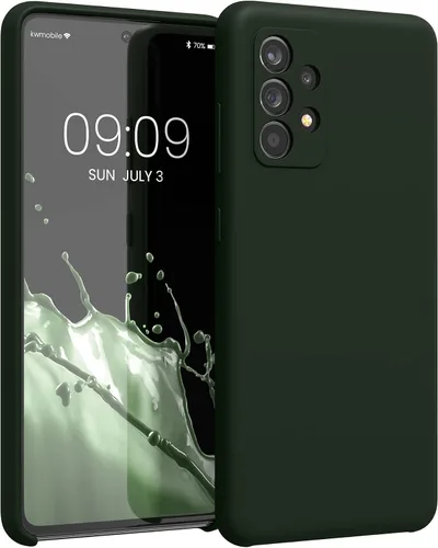 Miniatura 22 de kwmobile Funda compatible con Samsung Galaxy A32 5G - Funda de silicona TPU con acabado suave - Rosa impresionante