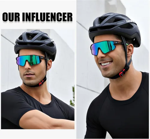 Miniatura 2 de DUCO Gafas de sol polarizadas deportivas para hombres y mujeres, gafas de sol para correr, pesca, ciclismo, béisbol, protección UV400, DC0023 Marco