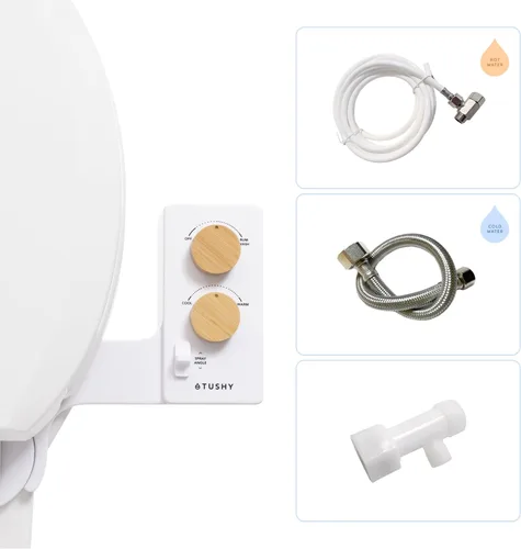 Miniatura 23 de TUSHY - Accesorio de bidé con agua fría a tibia, autolimpieza instalación fácil universal, requiere conexión de fregadero para control
