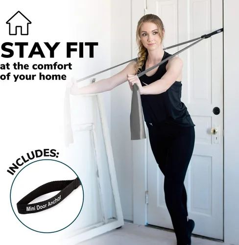 Miniatura 6 de Resistance Bands for Working Out 7Ft Long Resistance Bands Super Exercise Bands with Carry Pouch and Door Anchor I Latex Free Workout Bands