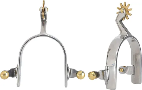 Watris Veiyi 1 par de espuelas de caballo para hombres y mujeres, espolones de botas de acero inoxidable, accesorios de espuelas no se oxidan,