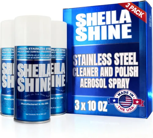 Miniatura 12 de Sheila Shine Limpiador y pulidor de acero inoxidable de 1 cuarto de galón Lata de 1 cuarto de galón Sin residuos y rayas Fabricado en Estados