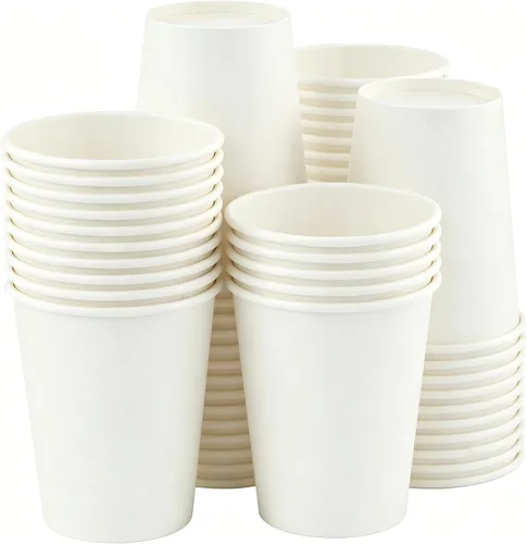 Miniatura 8 de Paquete de 100 tazas de café desechables de pared ondulada corrugada de 16 onzas con tapas y pajitas, tazas aisladas resistentes para bebidas