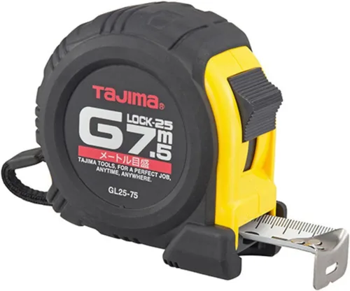 Miniatura 4 de TAJIMA Cinta métrica de 16 pies x 1 pulgada Hi-Lock cinta métrica con caja de ABS duradera y hoja revestida de acrílico - HL-16BW