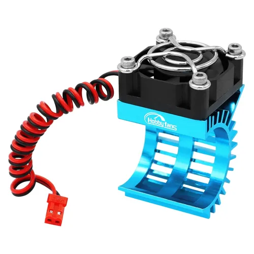 Miniatura 8 de Disipador de calor de motor RC con ventilador de enfriamiento de 5 V, apto para 370 380 390 2838 2858 2845 disipador de calor de motor sin Negro
