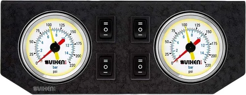 Miniatura 8 de Vixen Air Kit de suspensión para camión, bolsa de coche, paseo aéreo/resorte. Sistema a bordo - Compresor dual de 200 psi, tanque de 5 galones. Para