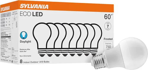 Miniatura 10 de Sylvania ECO - Bombilla LED A19, equivalente a 100 W, eficiente 14.5 W, 7 años, 1450 lúmenes, no regulable, esmerilada, 2700 K, blanco suave