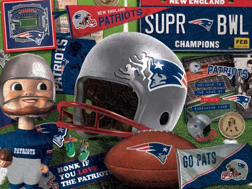 Miniatura 13 de YouTheFan Rompecabezas de madera de la serie Retro de la NFL, 17.75 x 13.25 pulgadas, 333 piezas