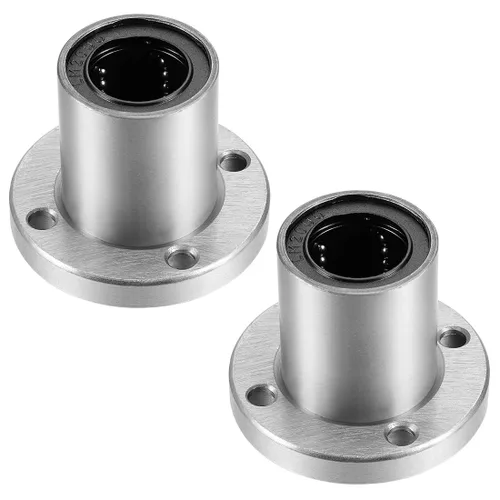 Miniatura 10 de uxcell Rodamientos lineales de brida redonda LM25UU, diámetro de diámetro de 0.984 in, diámetro exterior de 1.575 in, longitud de 2.323 in, 2