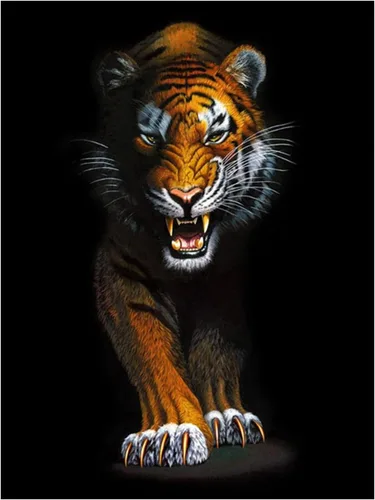 Miniatura 18 de Póster 3D de león, tigre y lobo con lengua hacia fuera 11.8 x 15.7 pulgadas Pósteres e imágenes de animales salvajes Regalos de recuerdos