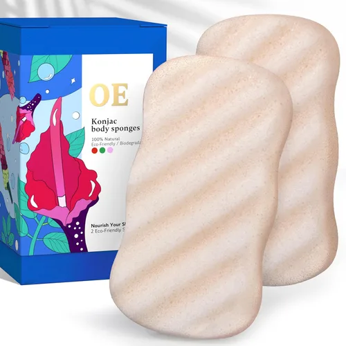 Miniatura 9 de Konjac - Esponja facial para limpieza Vegano + sin microplásticos 100% natural a base de plantas No tóxico Biodegradable sostenible