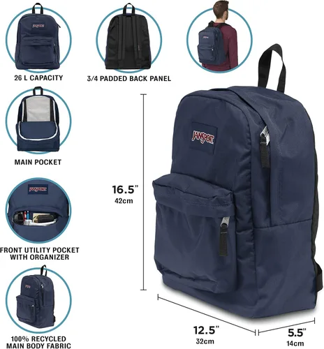 Miniatura 6 de JanSport, Lila Pastel, Tamaño único