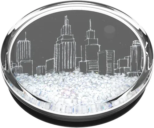 Miniatura 3 de PopSockets Agarre para teléfono con soporte expansible, Tidepool - City Scape