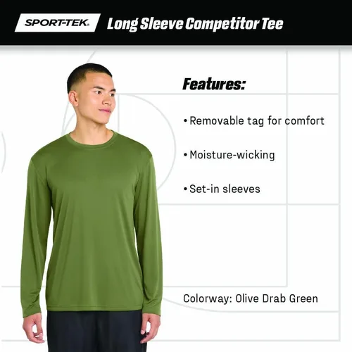 Miniatura 5 de SPORT-TEK Camiseta de manga larga PosiCharge Competitor