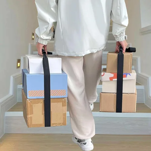 Miniatura 3 de Correas móviles de hombro con correas de amarre de carga - Mueve, levanta, transporta, pestañas y asegura objetos pesados, muebles