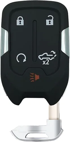 Miniatura 2 de Funda de repuesto para llavero de 5 botones para GMC Sierra 2019-2024, Chevy Silverado, GMC Acadia Pickup Trucks (plástico ABS + aleación de zinc)