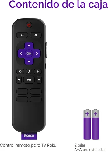Miniatura 6 de Control remoto Roku TV (Producto oficial del fabricante) - Configuración simple y accesos directos de aplicaciones preestablecidos - Control remoto