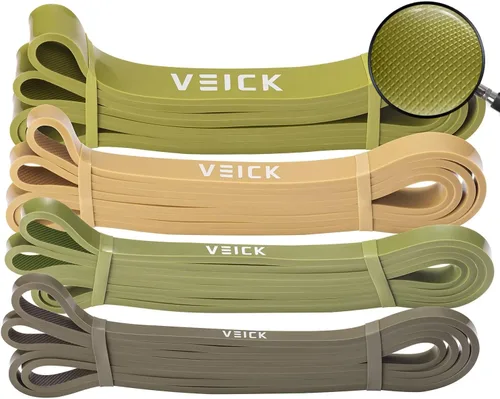 Miniatura 12 de VEICK Bandas de resistencia para entrenamiento, bandas de ejercicio, bandas de entrenamiento, bandas de asistencia para dominadas, juego de bandas