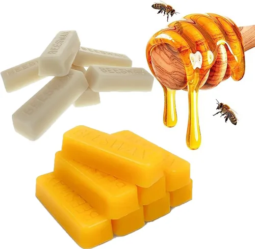 Miniatura 2 de TooGet 36 barras de cera de abeja amarilla, bloque de cera de abeja natural, cera de abejas, cera pura para hacer velas, cuidado de la piel, pulido