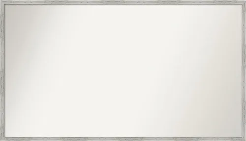 Miniatura 838 de Amanti Art Espejo de baño blanco para sobre el fregadero, 32 x 45 pulgadas, espejo de tocador rectangular blanco esbelto, marco de madera moderno