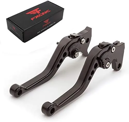 FXCNC Palancas de embrague de freno ajustables cortas CNC para Tenere 700 2019-2021, Tracer 700 900 GT 2017-2021, NIKEN/GT 2019-2021, XV950 Racer
