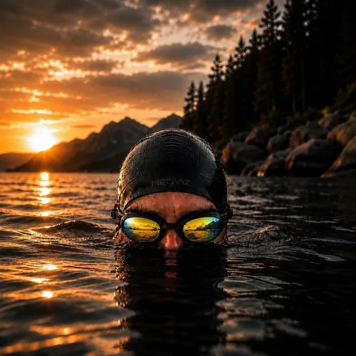 Miniatura 5 de Gafas de natación polarizadas, antivaho y protección UV400, antifugas, incluye tapones para los oídos Pro Swim Hombres Mujeres Adolescentes