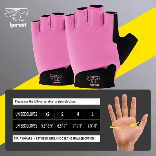 Miniatura 3 de Hornet Watersports Guantes de remo de color rosa claro para mujer, ideales para remo en interiores, esculpido, kayak, SUP, canoa, barco de dragón