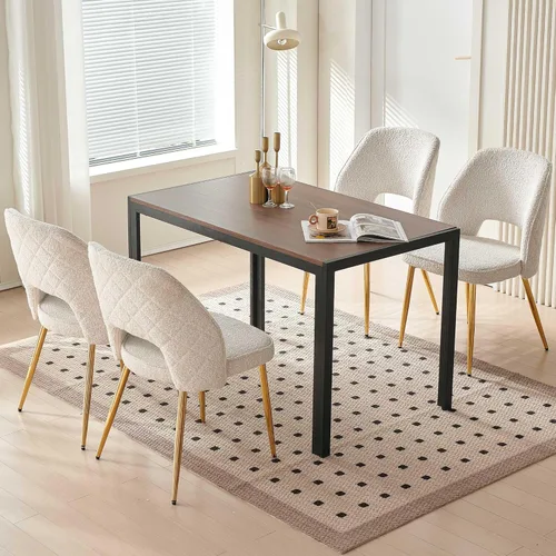 Miniatura 25 de Homedot Juego de 2 sillas de comedor, sillas de cocina modernas para el hogar, silla tapizada para sala de estar, silla lateral única con respaldo