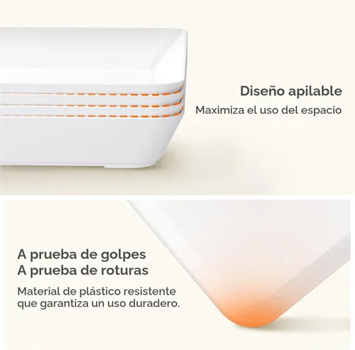Miniatura 6 de Lifewit - 4 bandejas de servir para suministros de fiesta, plato de plástico reutilizable para servir alimentos para postres, aperitivos, frutas